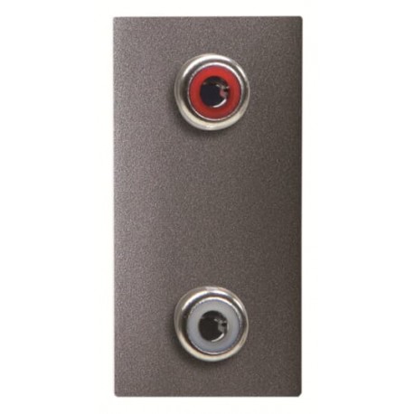 Niessen 2CLA215520N1801 Toma VDI 2RCA conexión con tornillo AN